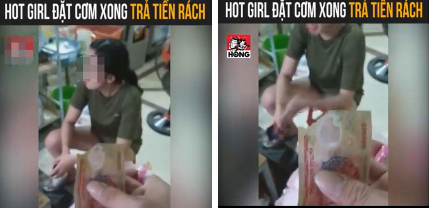 Cô gái trẻ đặt cơm nhưng nhất quyết trả tiền rách cho shipper khiến mạng xã hội phẫn nộ-2