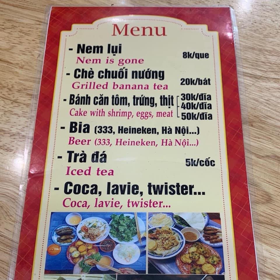 Thực đơn siêu hài hước khi nhờ Google dịch menu từ Việt sang Anh-2