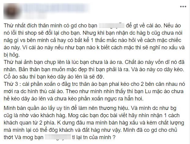Bị tố bán áo 500k nhăn nhúm như giẻ lau, cô nàng hotgirl đang đi chơi bỏ về livestream thử áo và tiết lộ bất ngờ-3