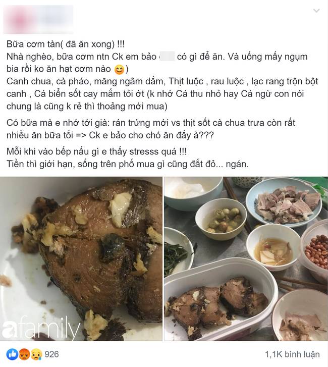 Vợ trẻ hậm hực vì nấu mâm cơm 7 món chồng vẫn bảo không có gì ăn, hội chị em lại bảo chê là đúng-1