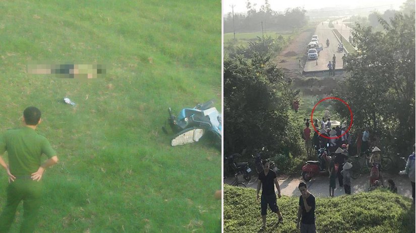 Người đàn ông chết bất thường trên con đường đang thi công ở Vĩnh Phúc-1