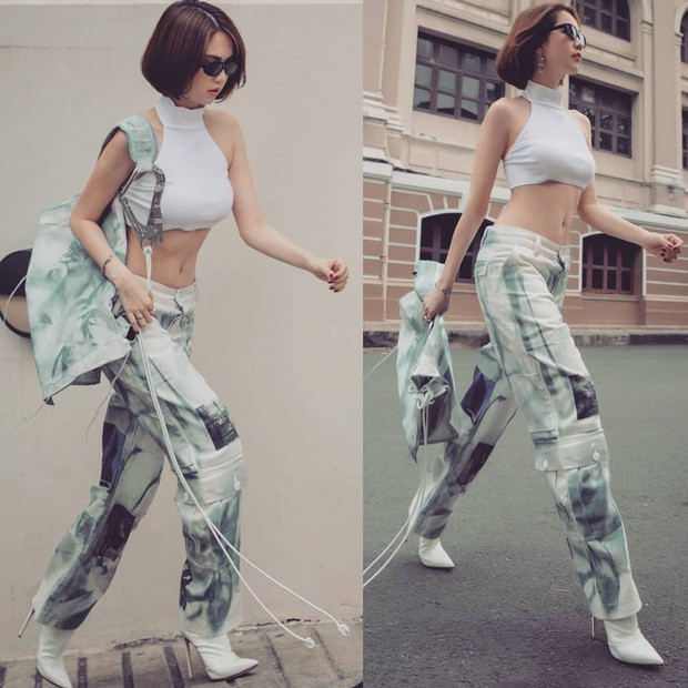 Để tóc bob sấy phồng, Ngọc Trinh tự khuyến mại cho mình vài tuổi và hao hụt không ít độ sành điệu-2