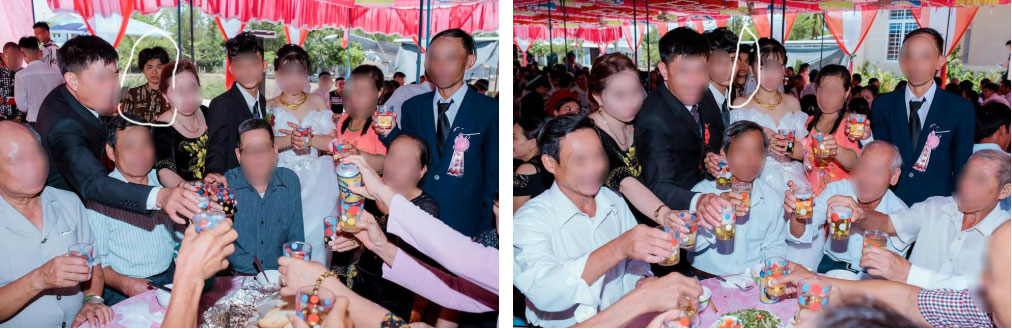 Dân mạng ám ảnh với thánh nữ chụp ké ở đám cưới: Thoắt ẩn thoắt hiện, luôn tìm cách ghé mặt vào mọi khung hình-2