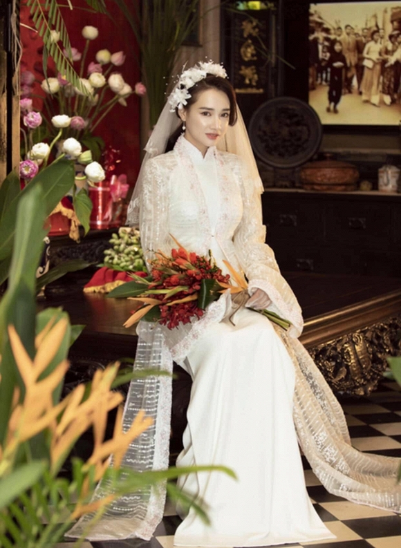 Nhã Phương đốn tim người hâm mộ khi khoác lên mình chiếc áo cô dâu-6
