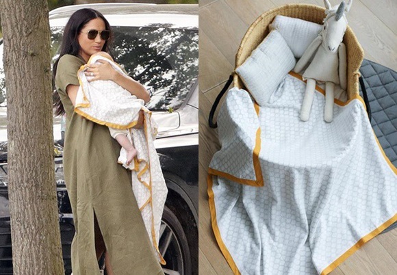 Hé lộ sự thật đau lòng đằng sau chiếc chăn hữu cơ đắt đỏ Meghan Markle sử dụng cho con trai đầu lòng-1