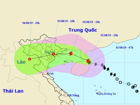 Khi nào bão số 3 đổ bộ đất liền và những tỉnh nào nằm trong tâm bão?