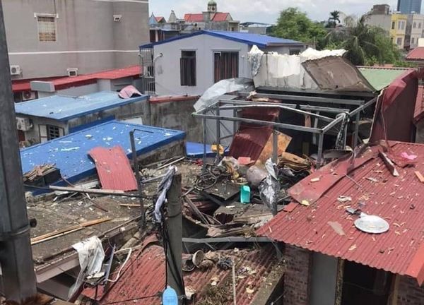 Giây phút phát nổ kinh hoàng nhà dân ở Hải Phòng từ camera an ninh-1