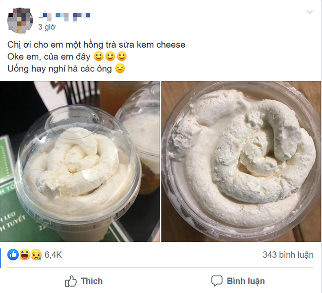 Dõng dạc gọi 1 ly hồng trà kem cheese, cô nàng tín đồ trà sữa hết hồn hỏi uống hay nghỉ khi nhìn thành quả-1