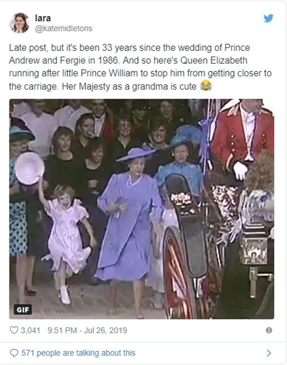 Lần đầu hé lộ clip Nữ hoàng Anh hớt hải chạy theo cháu trai William, khiến người hâm mộ rưng rưng xúc động khi nhớ về bà nội-1