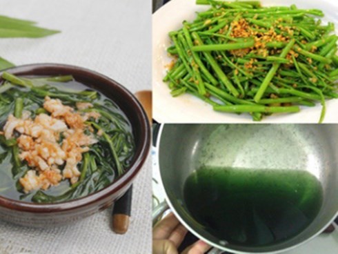 Ra chợ mua bó rau muống về làm cách này sẽ trị cực nhanh 13 bệnh vặt ai cũng phải mắc một lần