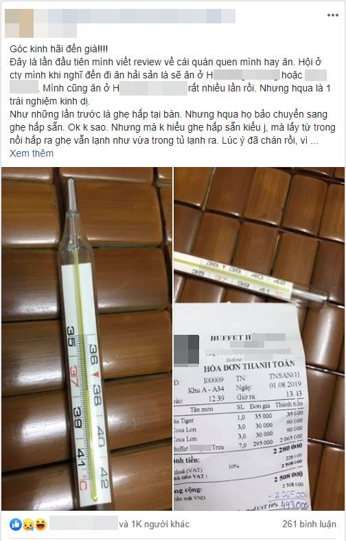 Hào hứng đến ăn buffet hải sản ở quán quen, cô nàng xin được cạch đến già vì gặp triệu chứng ngộ độc-1