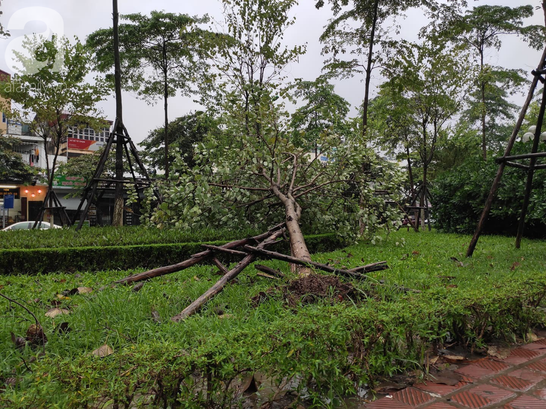 Ảnh: Người dân Hà Nội oằn mình trong mưa lớn và gió lốc mạnh, bão số 3 đã suy yếu thành áp thấp nhiệt đới-11