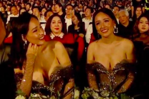 Nhan sắc bị dìm thôi chưa đủ, Mai Phương Thúy còn gây nhức mắt với vòng 1 như trào ra trên sóng trực tiếp Miss World Việt Nam 2019”-3