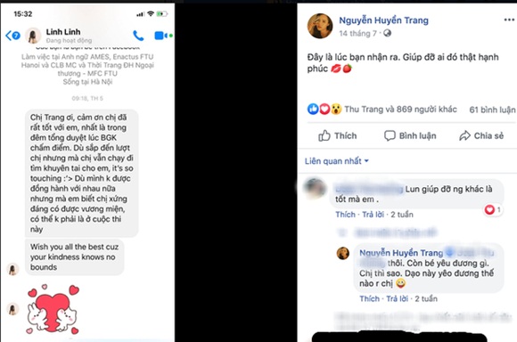 Bạn gái Trọng Đại được Tân Hoa hậu Thế giới Việt Nam 2019 Lương Thuỳ Linh cảm ơn vì hành động này-1