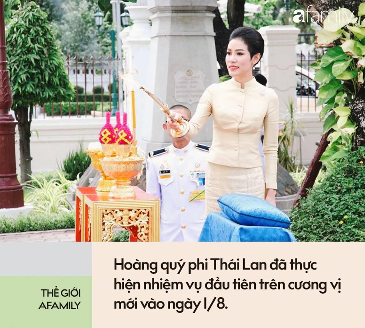 Hoàng quý phi Thái Lan thực hiện nhiệm vụ hoàng gia đầu tiên trên cương vị mới với phong thái gây ngỡ ngàng-3