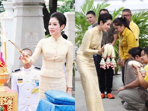 Hoàng quý phi Thái Lan thực hiện nhiệm vụ hoàng gia đầu tiên trên cương vị mới với phong thái gây ngỡ ngàng