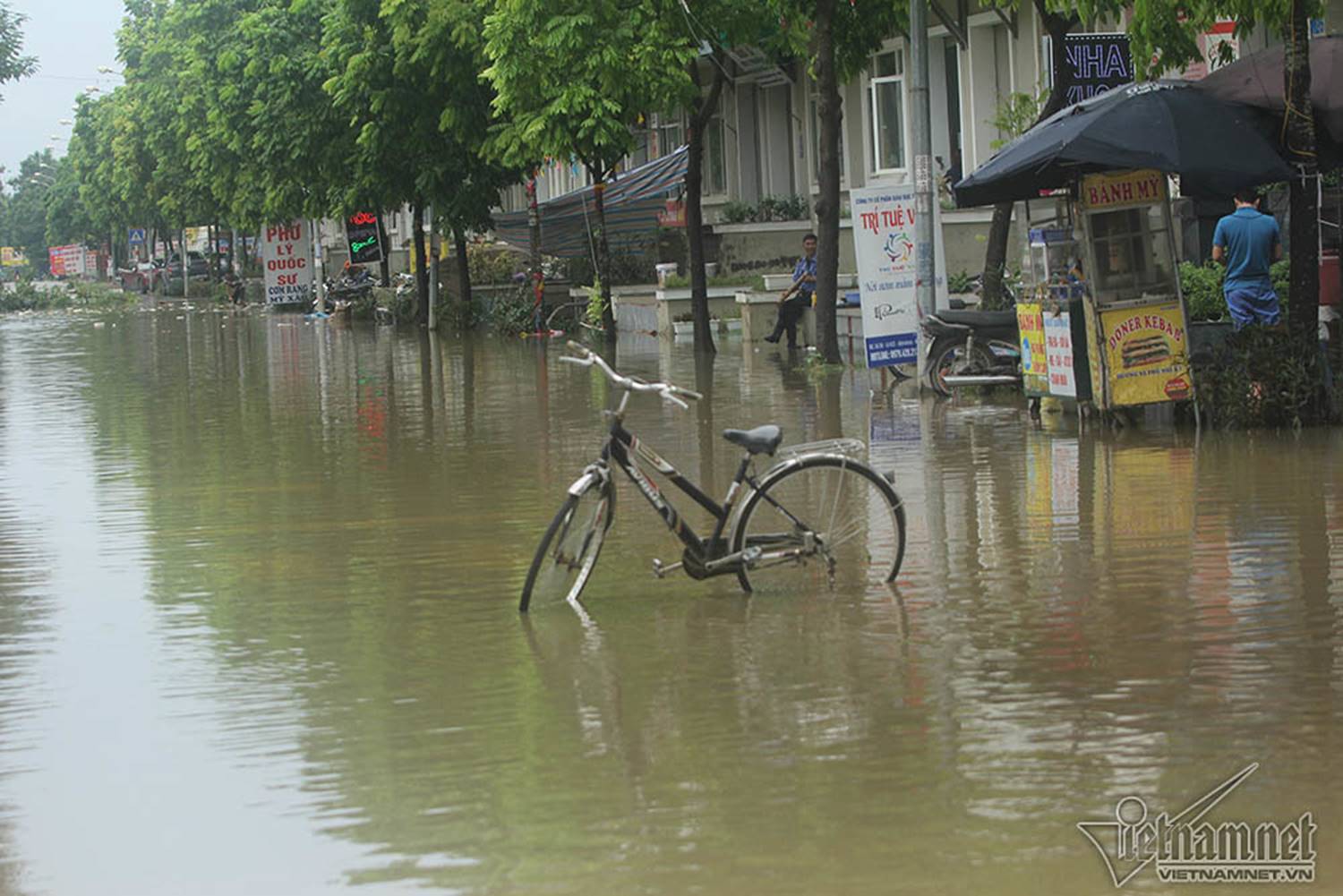 Biển nước bao vây khu biệt thự triệu đô ở Hà Nội-9