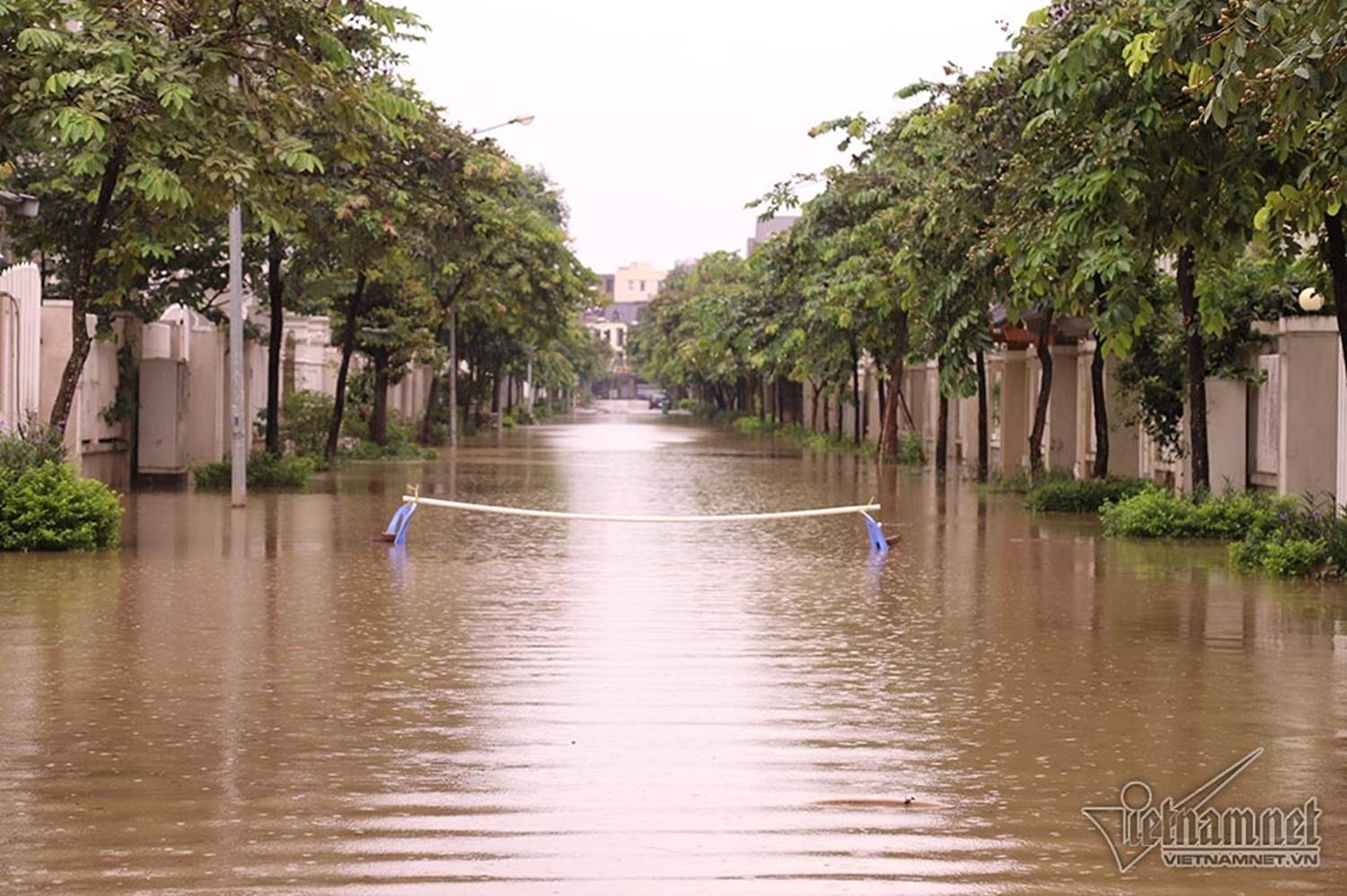 Biển nước bao vây khu biệt thự triệu đô ở Hà Nội-17