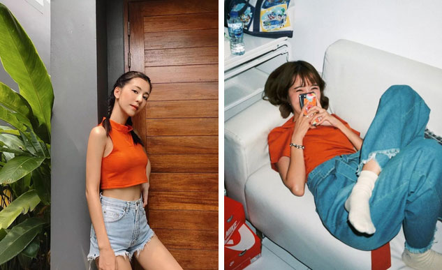 Ngoài màu vàng, gam màu cam đất cũng cực đẹp và thích nhất là lên đồ sống ảo không chê vào đâu được-5