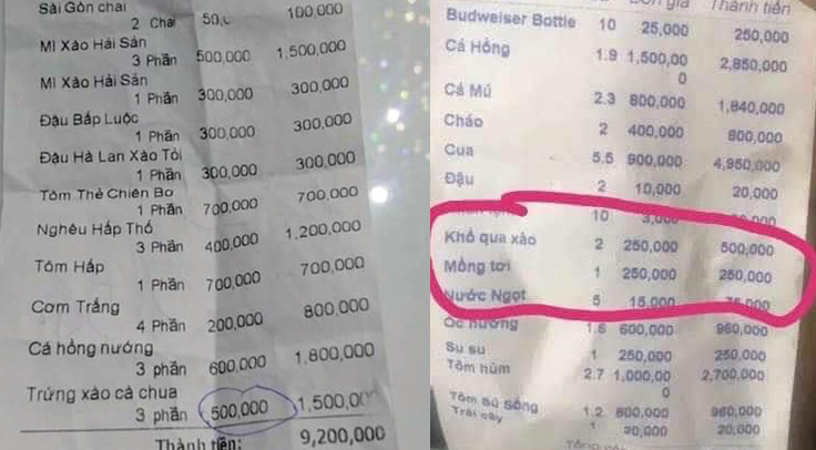 Trước vụ chém 2,9 triệu đồng cho cuốc xích lô 5 phút, đĩa trứng xào cà chua có giá 500.000 đồng từng gây phẫn nộ cộng đồng mạng-4