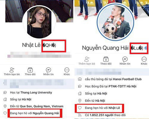 Nhật Lê và Quang Hải đồng loạt bỏ tên phụ liên quan đến người kia trên Facebook: Khẳng định không còn liên quan đến nhau?-3