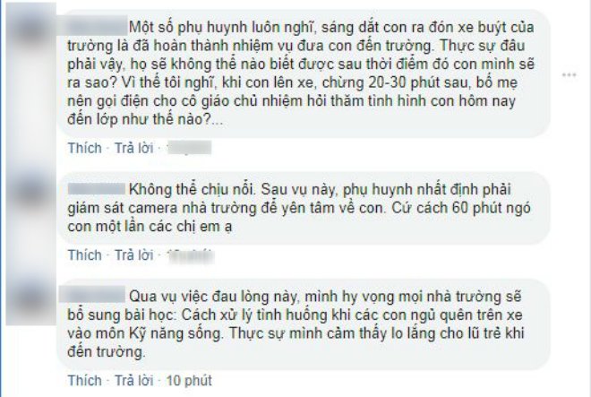 Vụ bé trai tử vong vì bị bỏ quên: Các bậc phụ huynh xót xa, lo lắng cho con mình-3