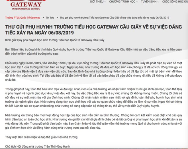 Dư luận phẫn nộ trước thông báo của trường Gateway: Học sinh bất tỉnh trên xe buýt-6