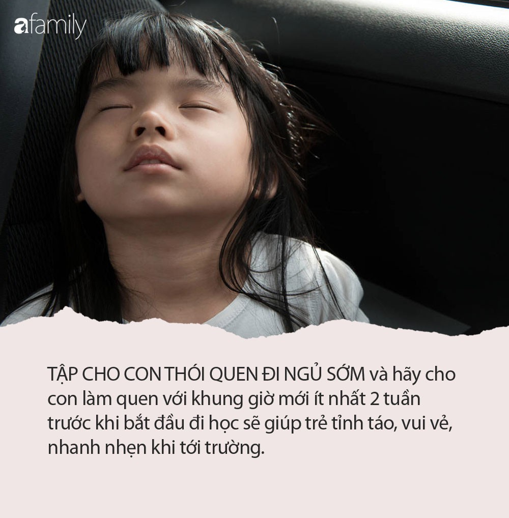 Việc đơn giản cha mẹ cần làm để trẻ không ngủ quên trên xe buýt tới trường hay gà gật trong lớp học-1