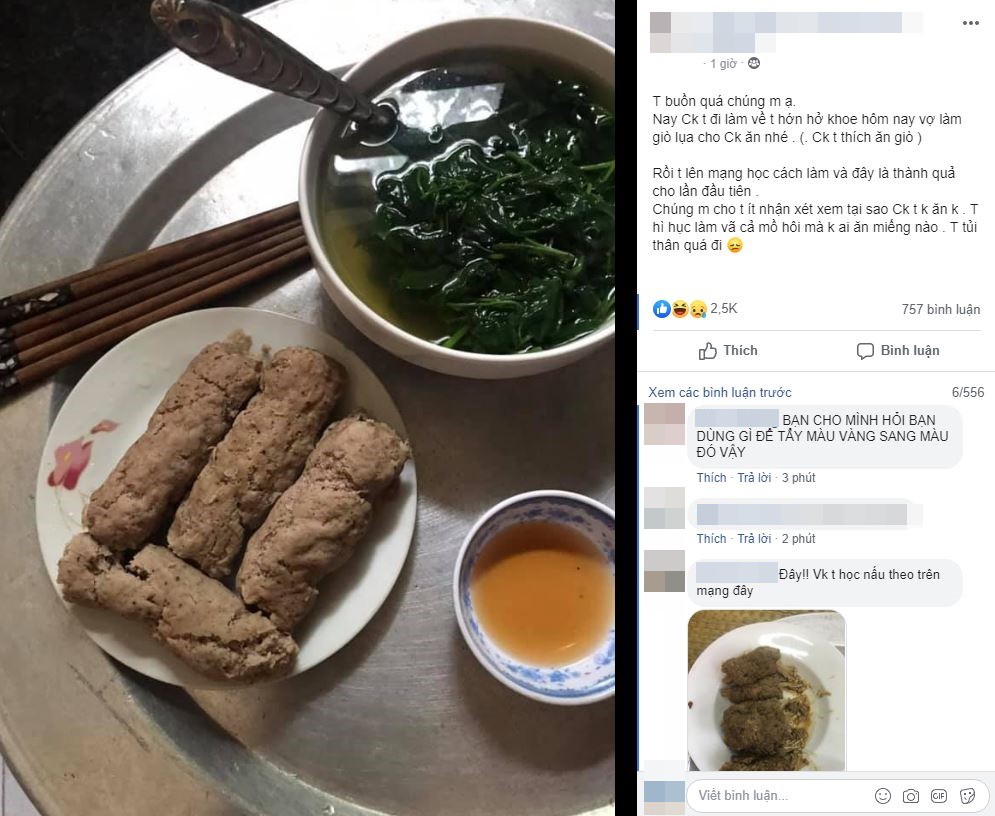 Tốn công làm giò lụa nhưng chồng không ăn, vợ trẻ lên mạng ngơ ngác hỏi liền nhận về cả tá lý do-1