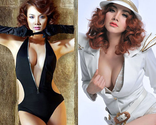 Những chiếc đầm xẻ sâu vô tình bóc mẽ vòng 1 kỳ dị, bên to bên nhỏ của Hương Giang - Hà Hồ - Mâu Thủy-8