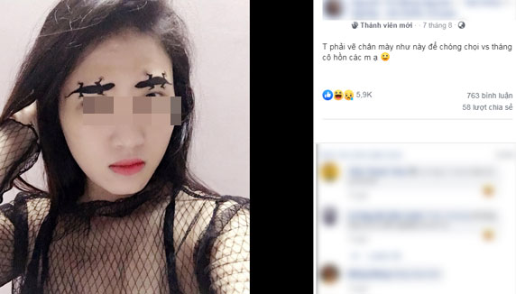 Ngỏ ý muốn xăm lông mày để chống trọi qua tháng cô hồn, gái xinh được giới thiệu 1001 kiểu-1