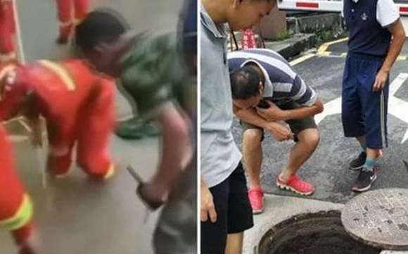 Bé trai suýt mất mạng vì thọt lỏm xuống hố ga, bố mẹ đi ngay bên cạnh cũng không kịp phản ứng-5