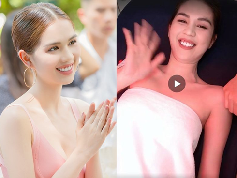 Dù gắng giấu kỹ, Ngọc Trinh vẫn bị soi khuyết điểm gương mặt mà 'dao kéo' không thể can thiệp