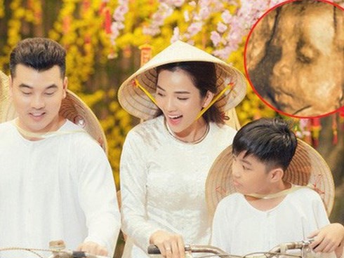 Bà xã Ưng Hoàng Phúc đăng ảnh siêu âm con thứ 3, hạnh phúc khoe mặt giống hệt anh ba Jonny