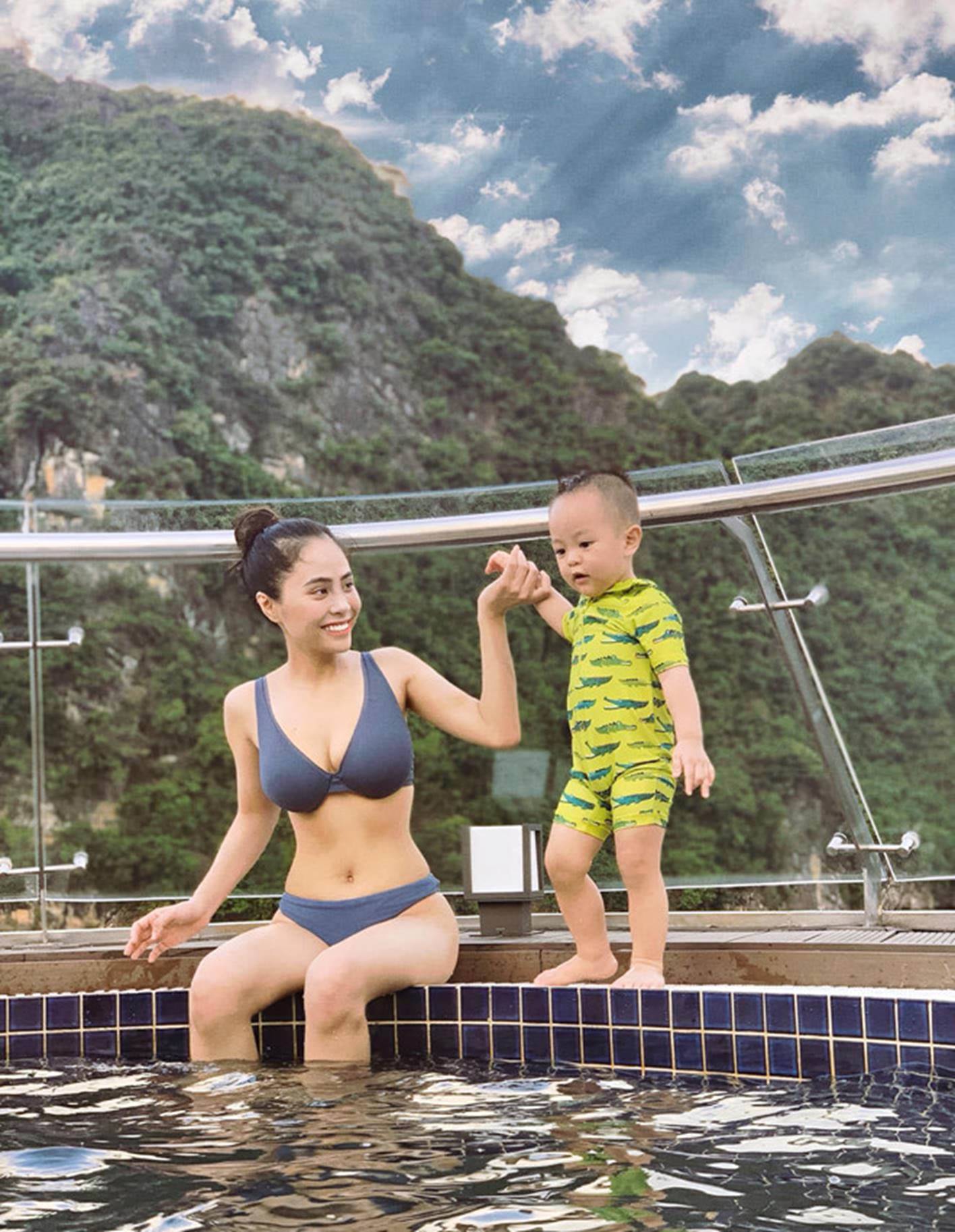 Ca nương Kiều Anh đăng ảnh diện bikini khoe vòng một 90 cm-3