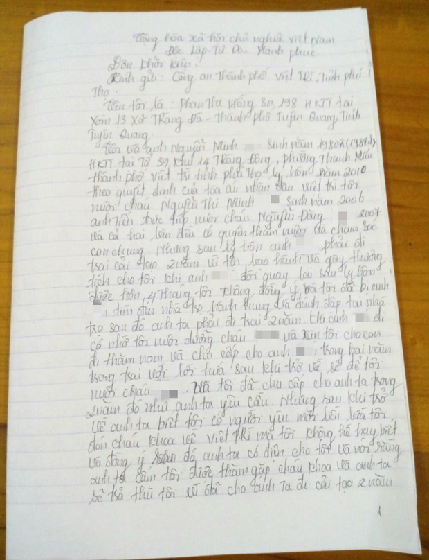 Nghi án bố cùng dì ghẻ bạo hành con trai dã man suốt nhiều năm ở Phú Thọ: Đốt túi bóng nhỏ vào mông, bắt nhặt cơm dưới đất lên ăn-2