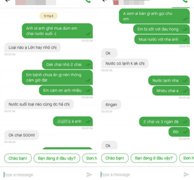 Đặt đồ ăn lúc 3 giờ sáng nhưng không được, cô gái nhận tin nhắn bất ngờ từ shipper-3