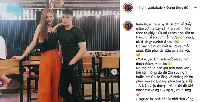 Linh Chi ứa nước mắt, công khai lý do chọn yêu Lâm Vinh Hải-1