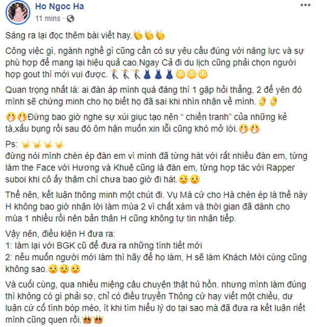 Sau 2 năm, Hồ Ngọc Hà bất ngờ tiết lộ câu chuyện đằng sau scandal chèn ép Minh Hằng-2