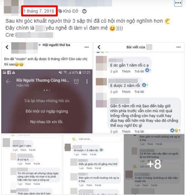 Góc mượn chồng: Chị em lại sôi sùng sục khi thấy hàng loạt bài đăng của Hội người thứ ba công khai khoe chiến tích-3