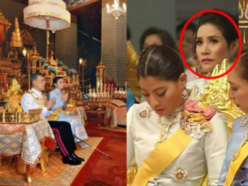 Tưởng mất hút trong quốc lễ, ai ngờ Hoàng quý phi Thái Lan lại ngồi lặng lẽ một góc, hướng mắt nhìn về Quốc vương và 