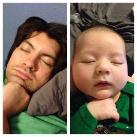 Thương nhau trong kiếp đẻ thuê, các mẹ lại khoe ảnh sao y bản chính của bố và con trai-9