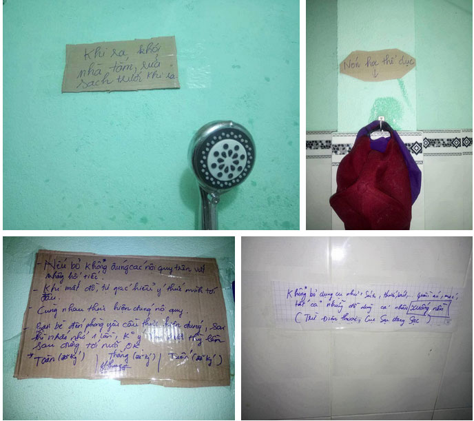 Hàng chục bảng quy định dán khắp phòng trọ của 3 nam sinh khiến ai bước vào cũng phải dè chừng-9