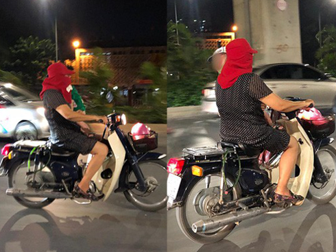 Clip: Ô tô liên tục bấm còi đòi vượt, nữ ninja hoảng quá bỏ cả xe chạy lấy người-2