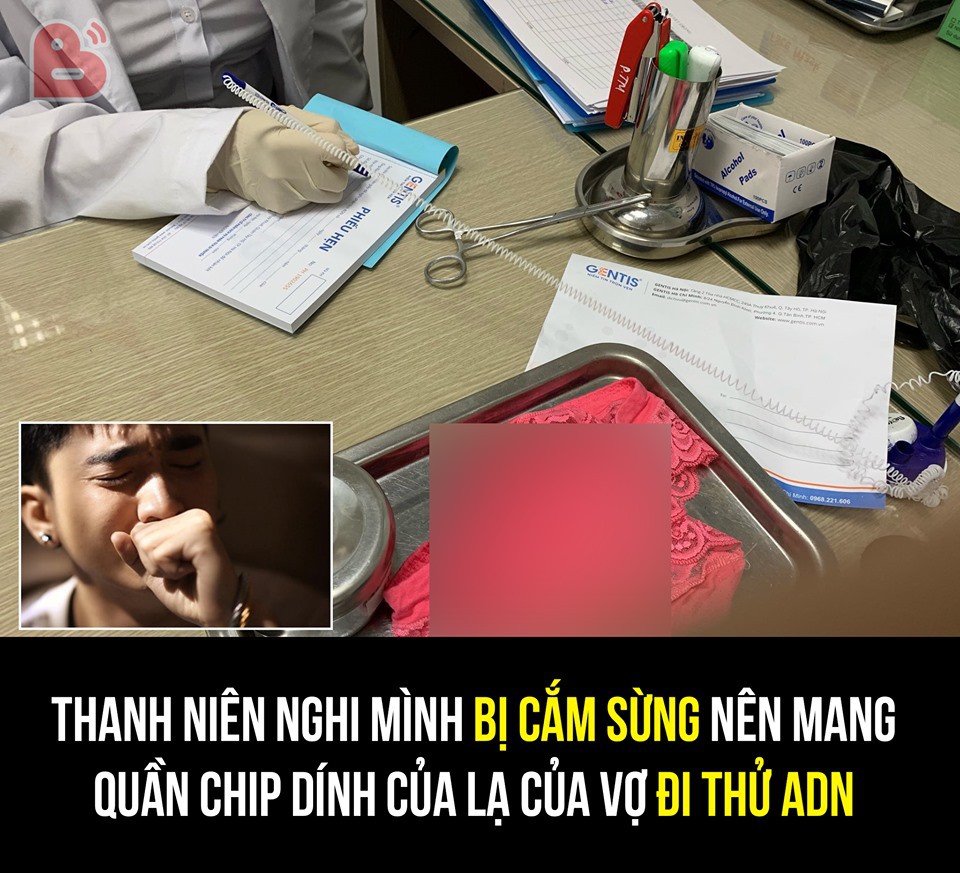 Thanh niên nghi bị cắm sừng nên mang quần chip dính của lạ” của vợ đi xét nghiệm AND, kết quả nhận được đã đau lòng lại còn bị chửi te tua-1