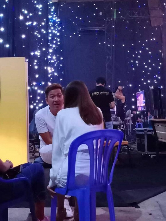 Nhã Phương váy áo điệu đà lặn lội đến tận phim trường thăm Trường Giang-2