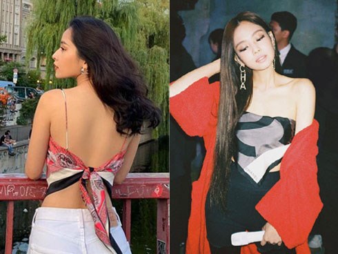 Hết Nam Em, Chi Pu cũng bắt trend lấy khăn làm áo của BLACKPINK