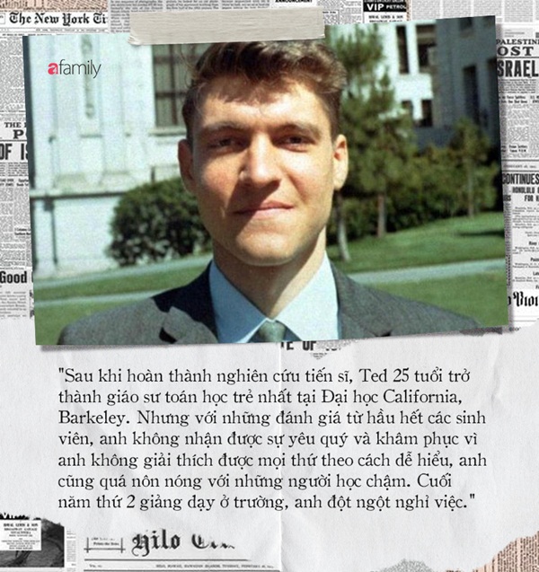 Từ thần đồng toán học có IQ 167 trở thành kẻ đánh bom khủng bố bị truy lùng suốt 17 năm và hệ quả của thí nghiệm tâm lý đáng sợ-8