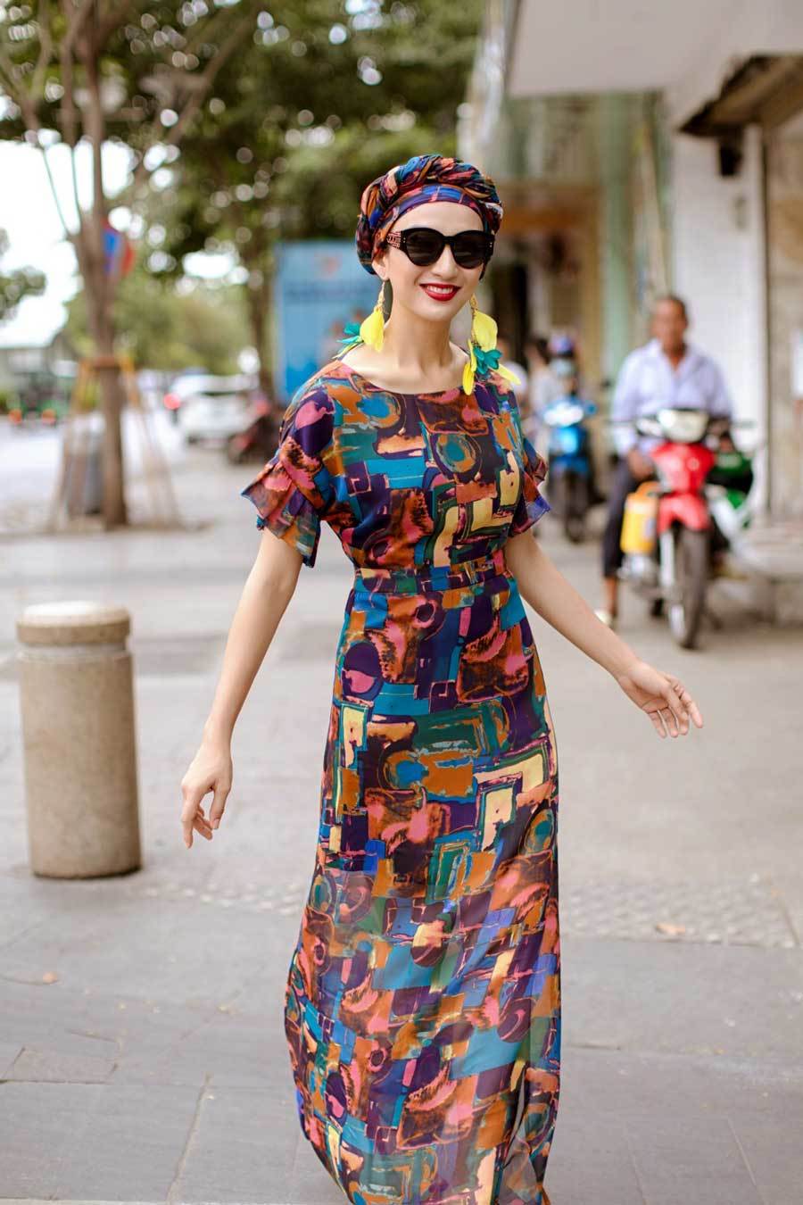 Hoa hậu Ngọc Diễm hoá quý cô sành điệu-8