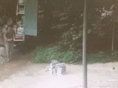 Phóng nhanh trên đường, container lao thẳng vào container khác-1